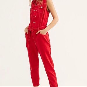 Levi’s Red Denim Coveralls